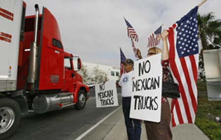 US-Mexico free trade on lorry transportation 