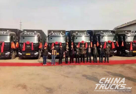 7 HANMA Cargo Truck Delivered to Lanzhou Customers