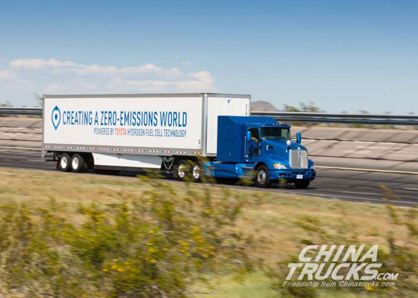 Toyota puts fuel-cell semi truck to test at Los Angeles port