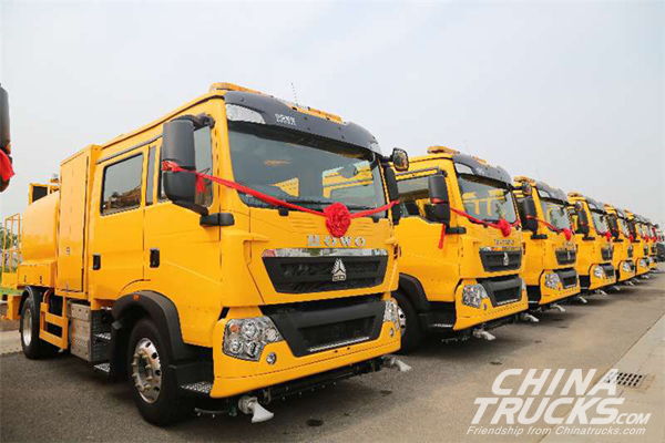 CNHTC Delivers 28 Units Trucks to Hong Kong