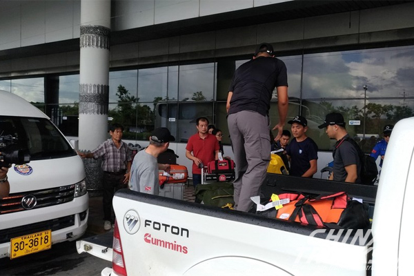 Foton Motor Involved in Cave Rescue Mission in Chiang Rai, Thailand