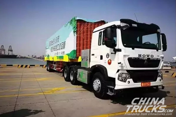 SINOTRUK's Self-driving Electric Trucks Start Mass Operation in Tianjin Port