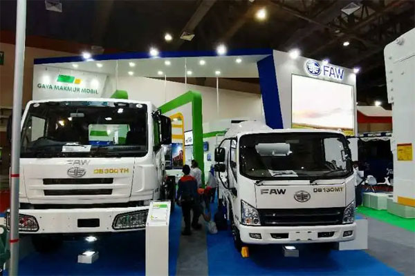 FAW Truck Lighting in Indonesia Auto Show