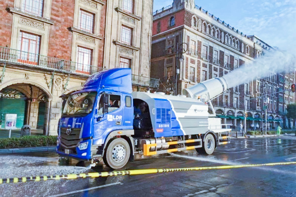 Foton Mist Cannon Truck Supports Disinfection in Mexico