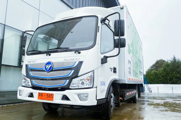 Foton All-Electric Truck Starts Operation in Chile