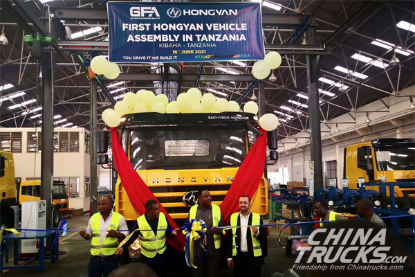 First Hongyan Vehicle Assembly in Tanzania