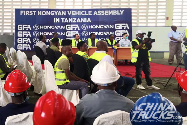 First Hongyan Vehicle Assembly in Tanzania