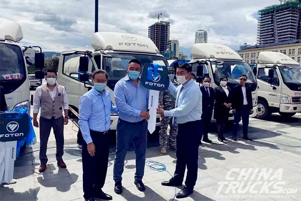 Foton Delivers 25 Sanitation Vehicles to Mongolia