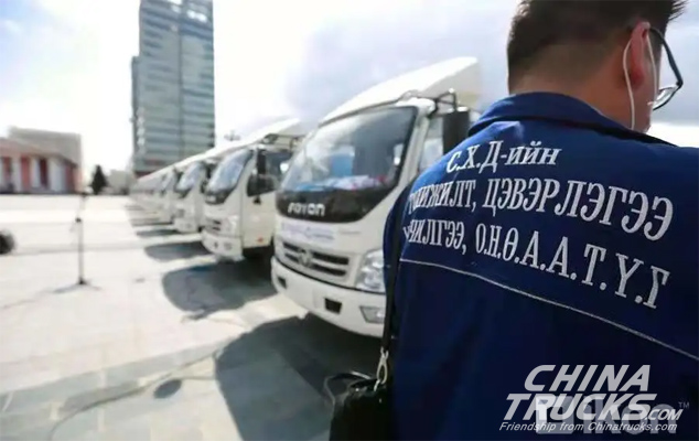 Foton Delivers 25 Sanitation Vehicles to Mongolia