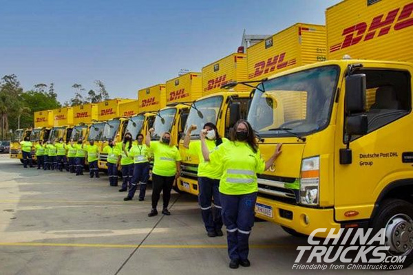 30 JAC Electric Light Trucks Were Delivered to Brazil's DHL logistics company