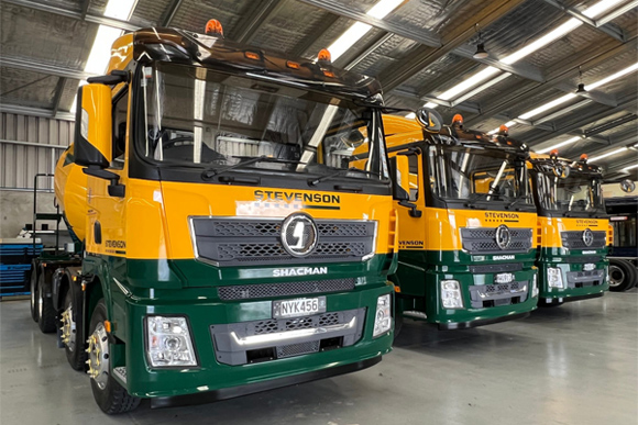 Three More SHACMAN Concrete Trucks to Join the Stevenson Fleet in New Zealand