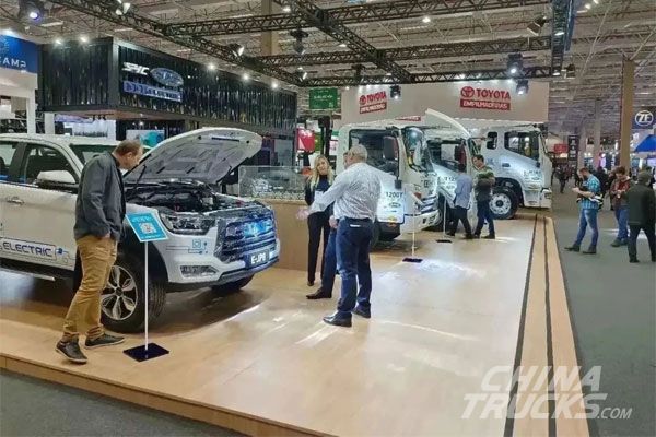 JAC Bring Electric Light Trucks at FENATRAM Show 2022 in Brazil