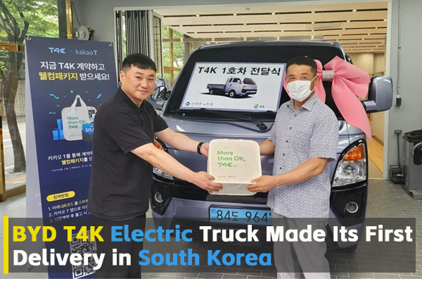 BYD T4K E-Truck Made Its First Delivery in South Korea