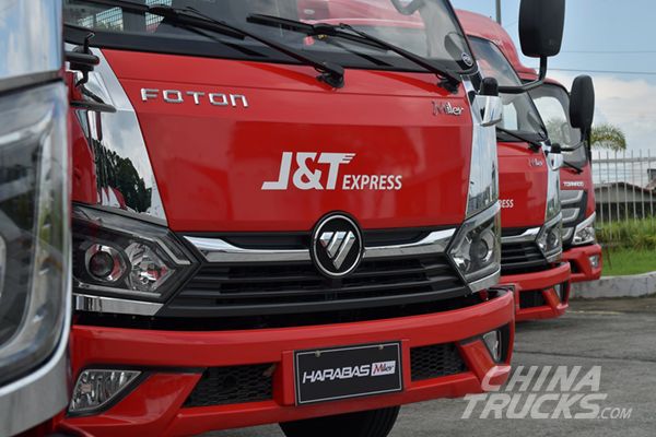 Philippines J&T Express Marks 1000 FOTON Trucks in Its Fleet