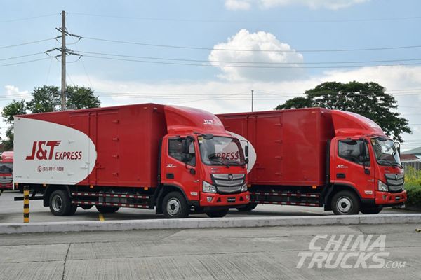 Philippines J&T Express Marks 1000 FOTON Trucks in Its Fleet