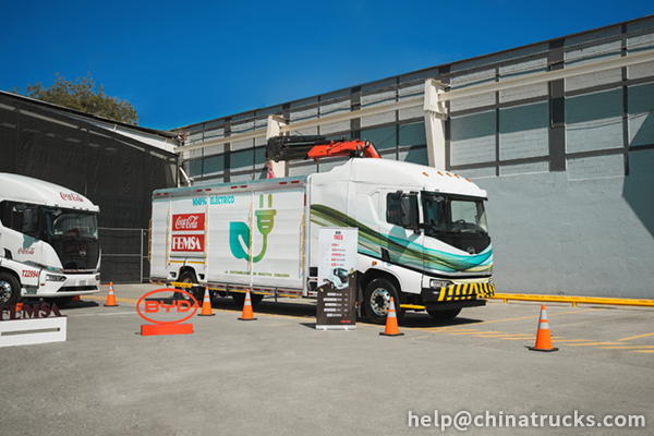 BYD teamed up with Coca-Cola FEMSA, Unveiling e-truck in Mexico