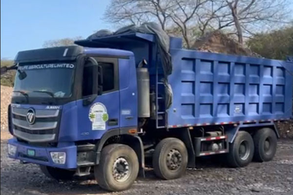 FOTON AUMAN Dumper Operates in Jamaica