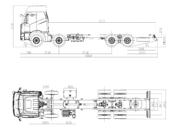 FAW J6M CA1310 8×4 Twin-Steer Rigid