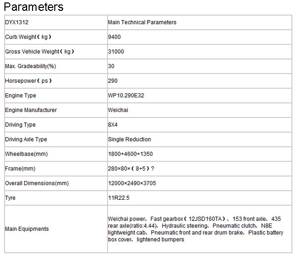 Dayun DYX1312(N8E lightweight)